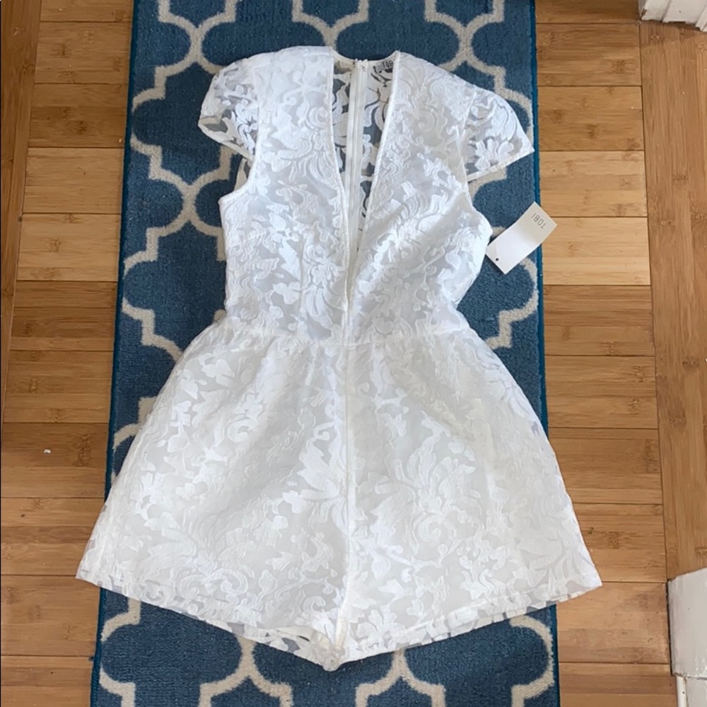 Lace romper.